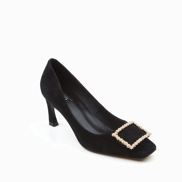 ZOEY CRYSTAL EMBELLISHED SATIN PUMP - Image 2