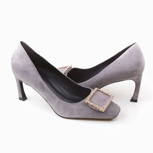 ZOEY CRYSTAL EMBELLISHED SATIN PUMP - Image 5