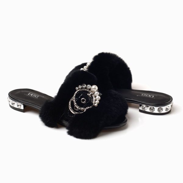 PAIGE FUR BUCKLE SLIP - Image 11