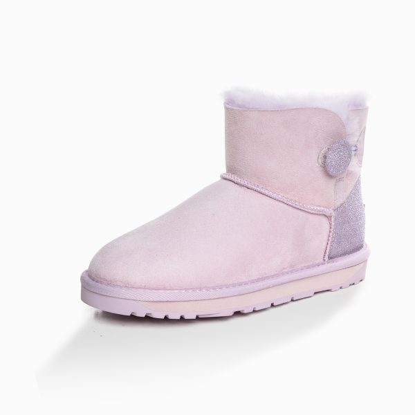 'NEW GENERATION' LADIES CLASSIC SPARKLING MINI BUTTON BOOTS - Image 5