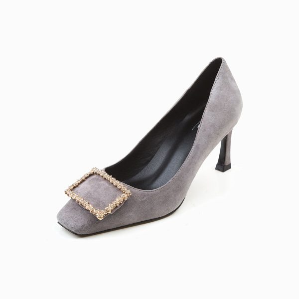 ZOEY CRYSTAL EMBELLISHED SATIN PUMP - Image 6