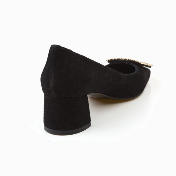 AUBREY SCALLOPED SUEDE LEATHER PUMP - Image 7