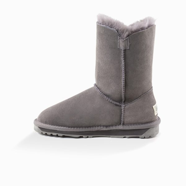 'NEW GENERATION' LADIES 3/4 CLASSIC SHORT BUTTON BOOTS - Image 17