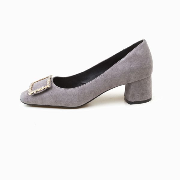 AUBREY SCALLOPED SUEDE LEATHER PUMP - Image 4