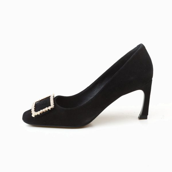 ZOEY CRYSTAL EMBELLISHED SATIN PUMP - Image 8