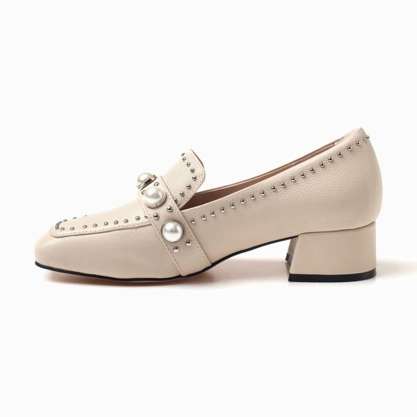 PEARL LEATHER PUMPS - Image 4